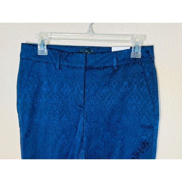 NWT White House Black Market Jacquard Blue Slim Ankle Size 2 $89 Whimsigoth - Picture 4 of 14